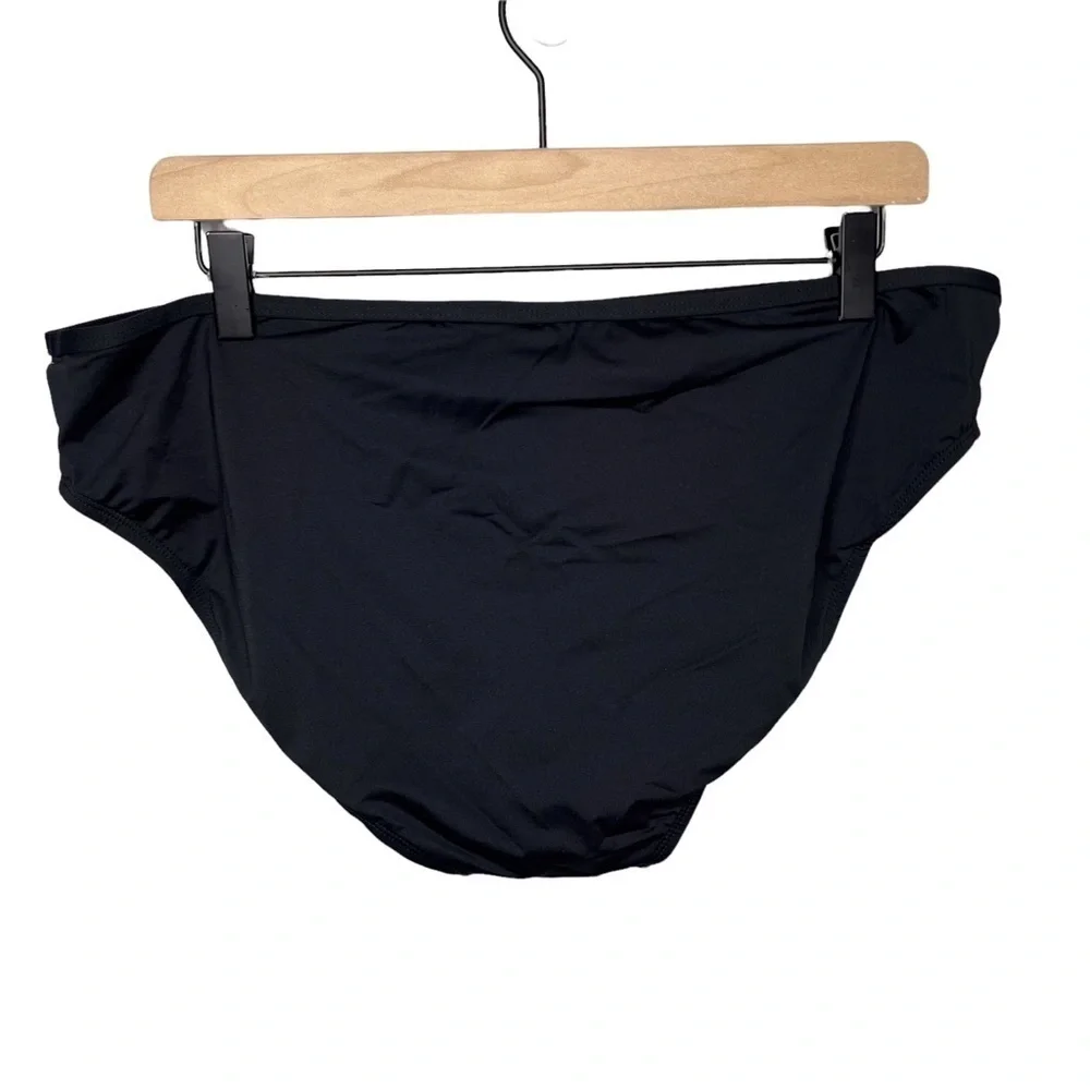 Tommy Bahama Bikini Bottom Hipster Mesh Trim Black Size 2X Plus Size Swimwear